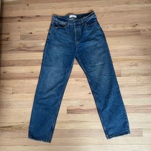 Abercrombie & Fitch Dark Blue Straight Leg Jeans